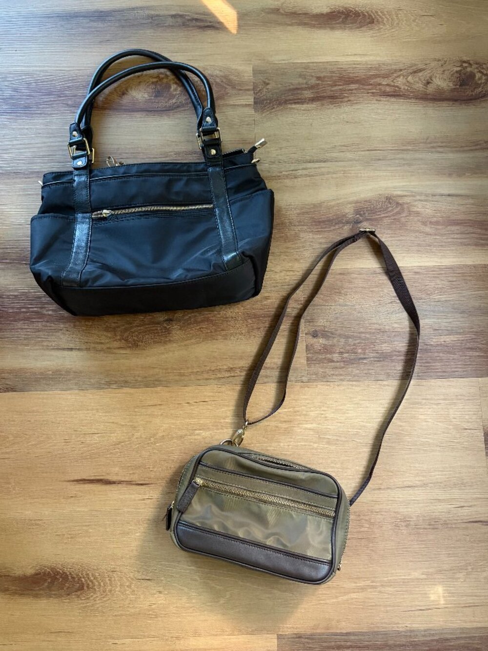 Portagio Bags (Black & Green)